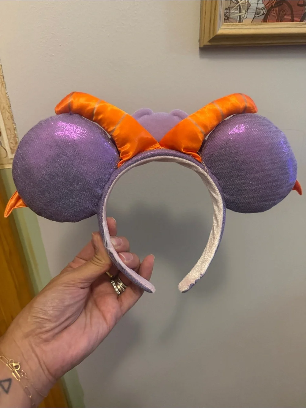 Figment Purple & Orange Dragon Ear Headband Kids Costume Accessory